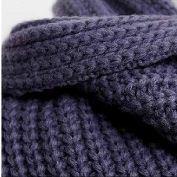 Unisex Warm Knit Scarf Sweater Shawl w/ Sleeves - Picture 5 of 6